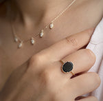 Charger l&#39;image dans la galerie, Bague Agate noire
