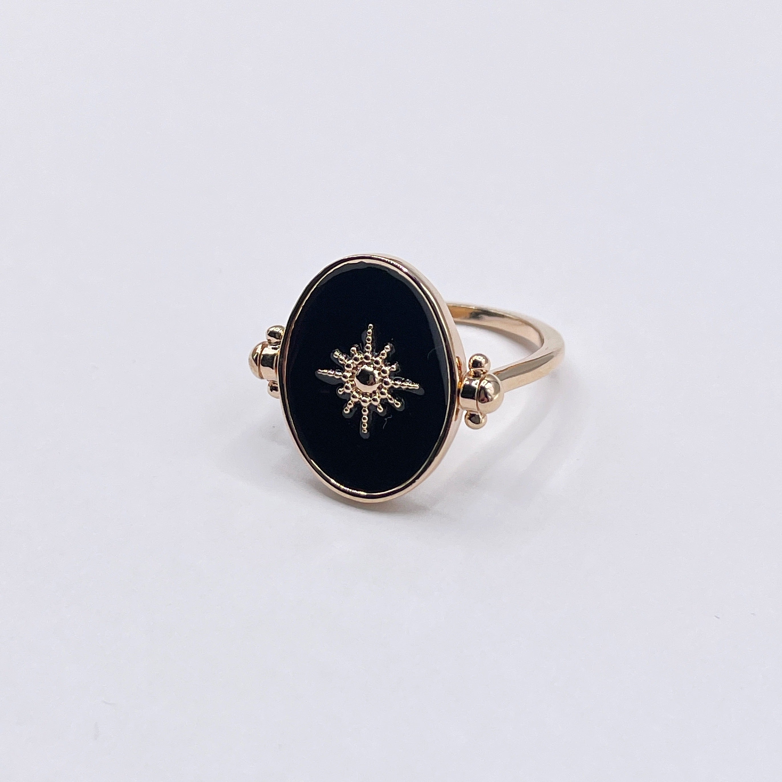 Bague ovale soleil