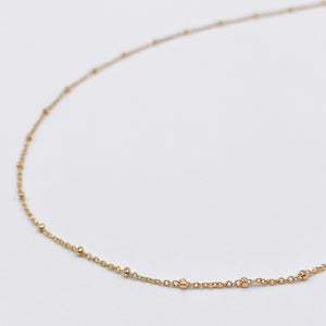 Thin ball chain necklace