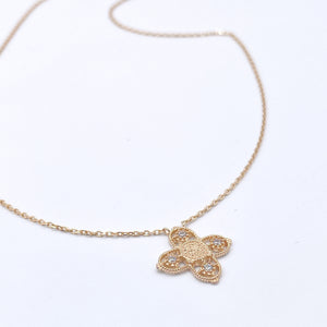 Lace cross necklace