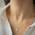 Load image into Gallery viewer, white pearl necklace
