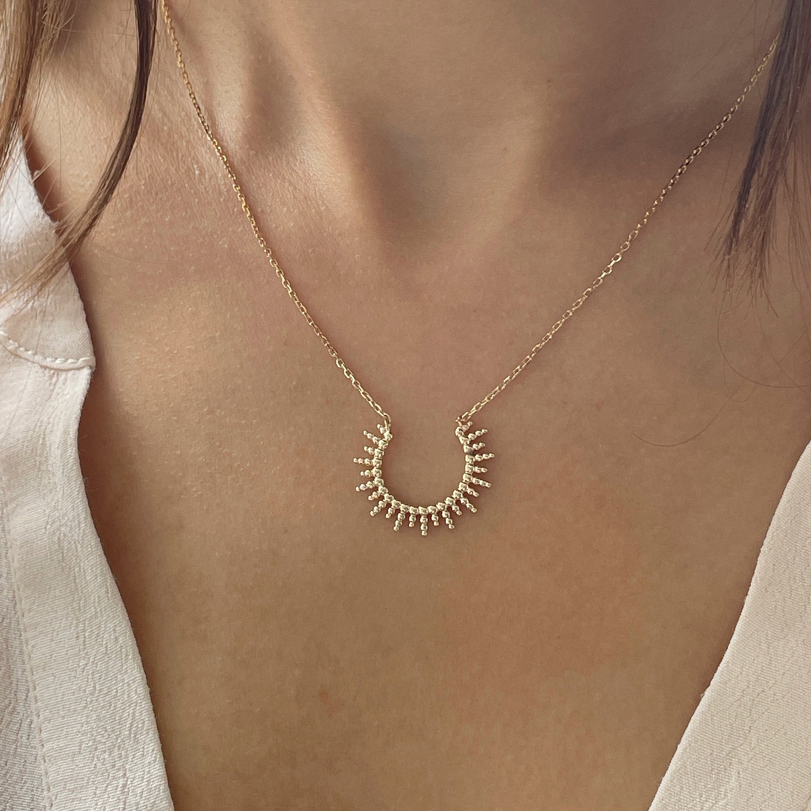 Open Sun Necklace